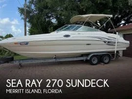 2002, Sea Ray, 270 Sundeck