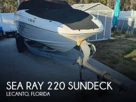 2012, Sea Ray, 220 Sundeck