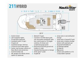 2017, NauticStar, 211 Hybrid